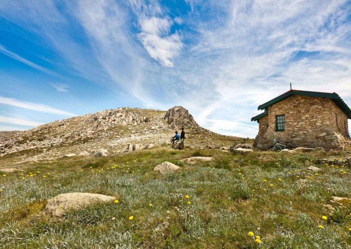 코지어스코 국립공원(Kosciuszko National Park) 에서 마운트 코지어스코(Mount Kosciusko) 정상 산책, 
