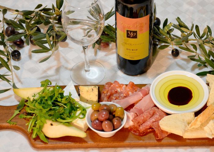 Taste Riverina tasting platter at Yarrow Park, Darlington Point